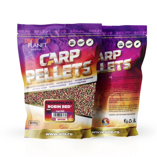 Carp pellets 800g 2mm Senzor Planet - imagine 2